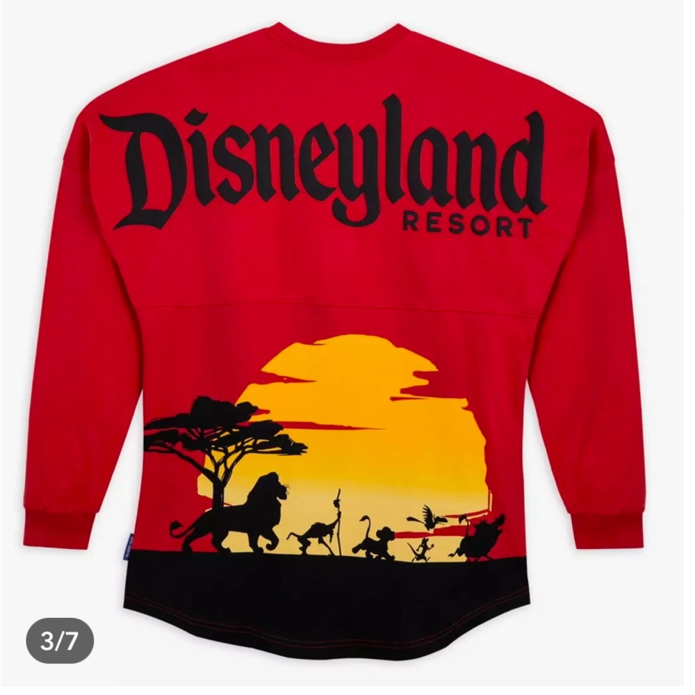 Disney Lion King Spirit Jersey - “Disneyland” - Adult XS- Red, Yellow and Black